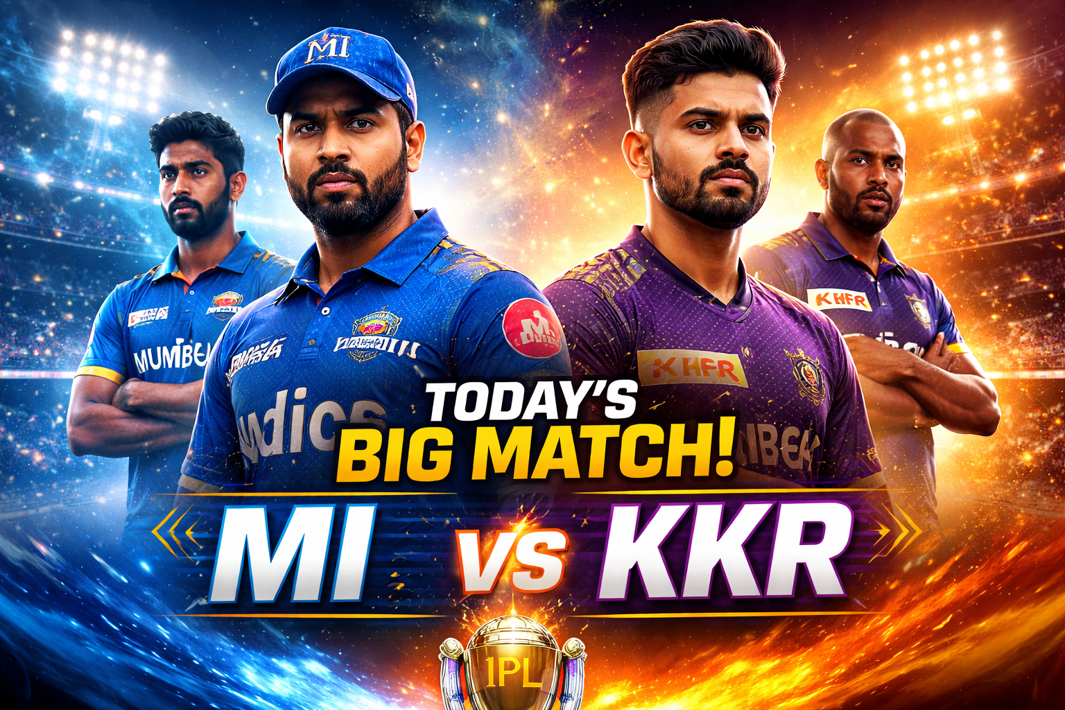 Mumbai Indians vs Kolkata Knight Riders: Today’s IPL Match Update
