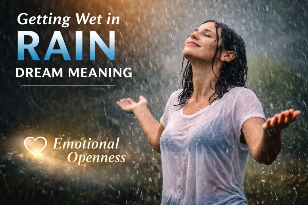 Getting Wet in Rain Dream Meaning