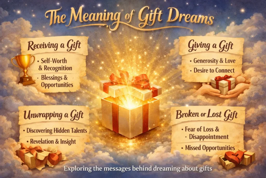 seeing gift dream meaning interpretation