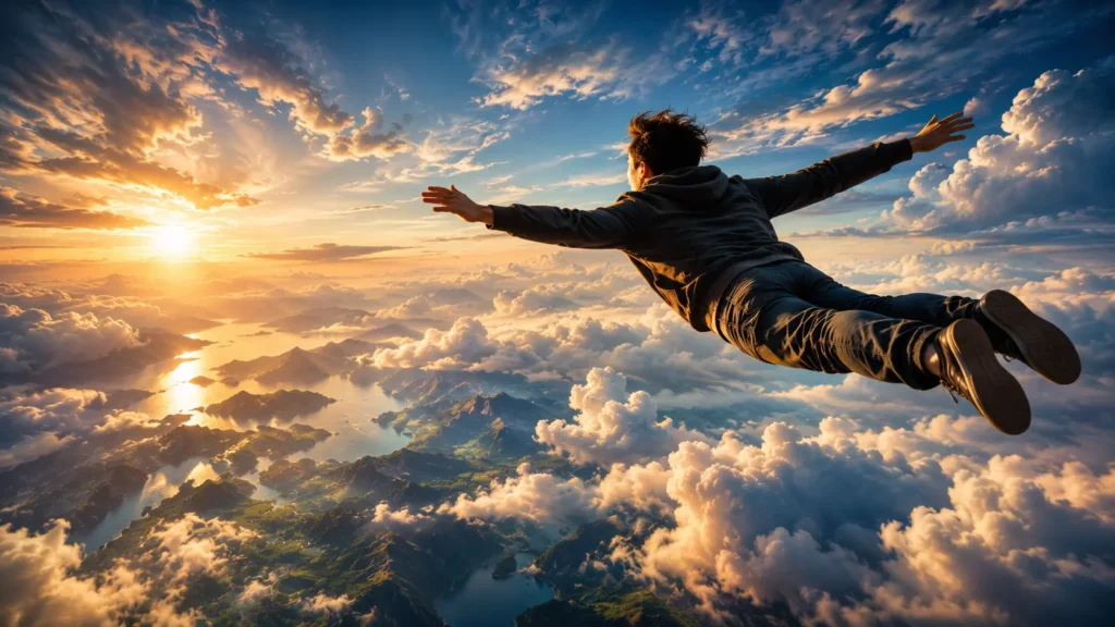 Dream Flying in Air
