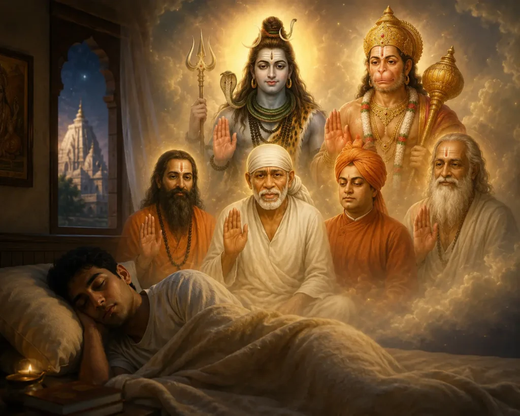 seeing Hindu saints in dream